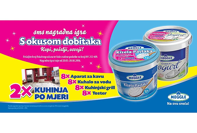 Zabavite se i osvojite vrijedne nagrade uz Meggle SMS nagradnu igu