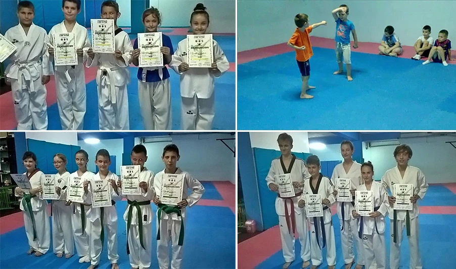 Polaganjem za učeničke pojaseve taekwondo klub Cro Star otišao na ljetnu pauzu