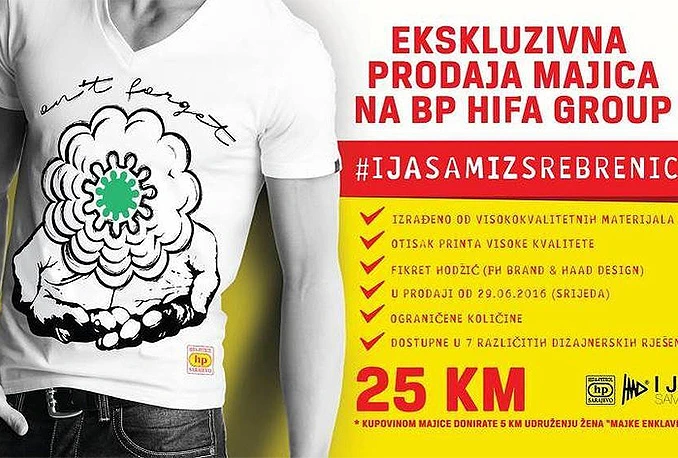 Majice sa srebreničkim cvijetom neće se prodavati na benzinskim