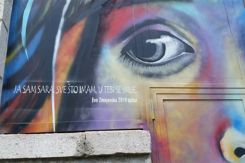 U posuškom parku osvanuo grafit posvećen djeci