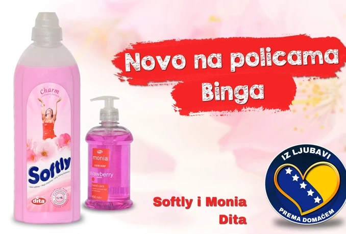 Od sada na policama Binga tečni sapun i šampon iz Dite