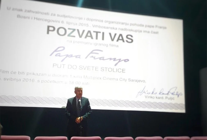 'Papa Franjo: Put do Svete Stolice' prikazan u Sarajevu
