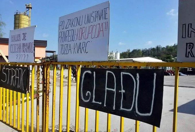 Okončan prosvjed radnika Tuzlakvarca