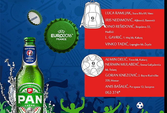 Današnji dobitnici iz Banovića, Tešnja, Viteza, Kaknja, Sarajeva, Mostara i Žepča