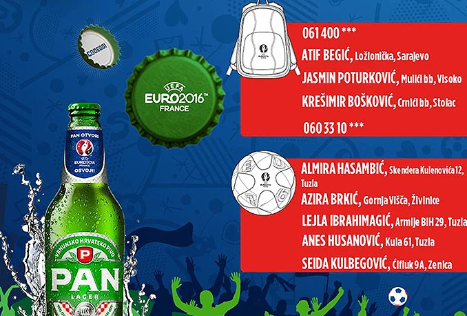 Četiri lopte UEFA EURO 2016™  idu na adrese pripadnica ljepšeg spola