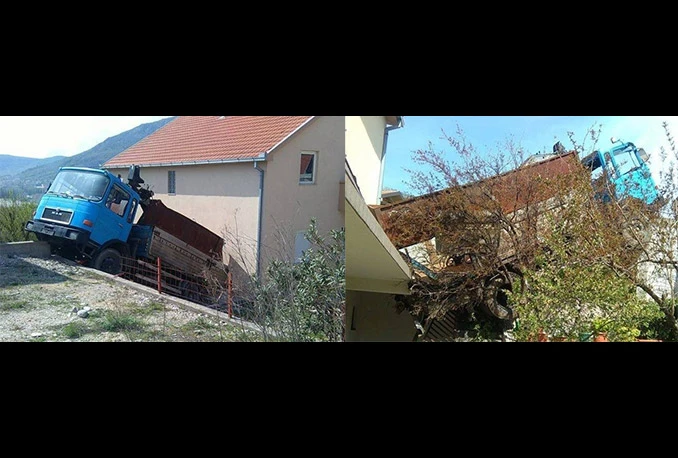 Mostar: Kamionom sletio u obiteljsku kuću