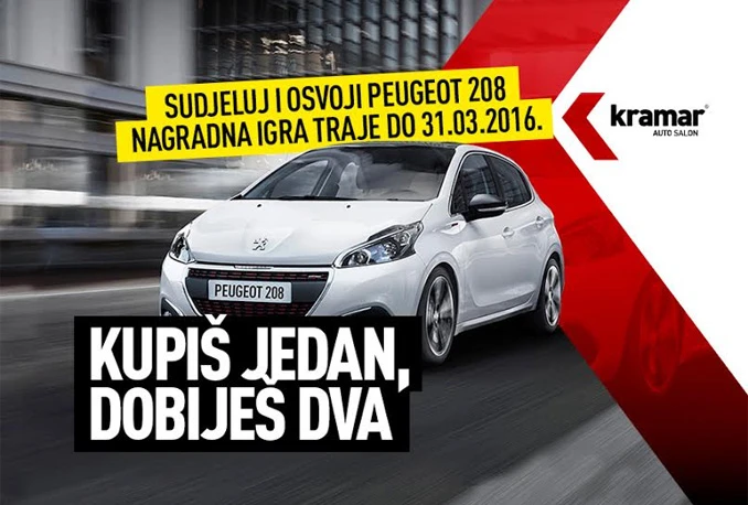 Osvojite Peugeot 208 u Auto salonu Kramar