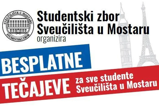 Besplatne tečajeve Sveučilišta u Mostaru pohađa 3.100 studenata