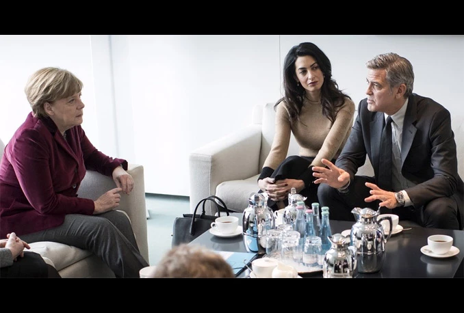 Zvjezdani status za pomoć izbjeglicama - Clooney na sastanku s Merkel