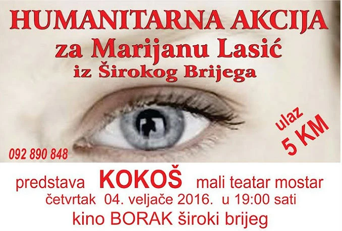 Predstava u Širokom Brijegu za pomoć Marijani Lasić