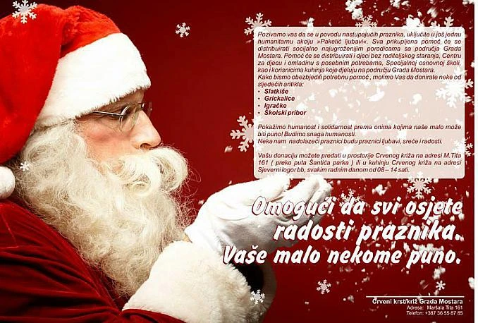 Paketić ljubavi: Humanitarna akcija za najugroženije Mostarce