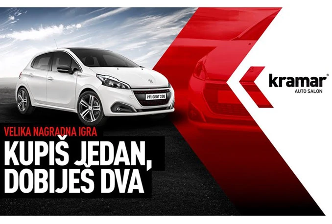 Sudjelujte u velikoj nagradnoj igri i osvojite Peugeot 208
