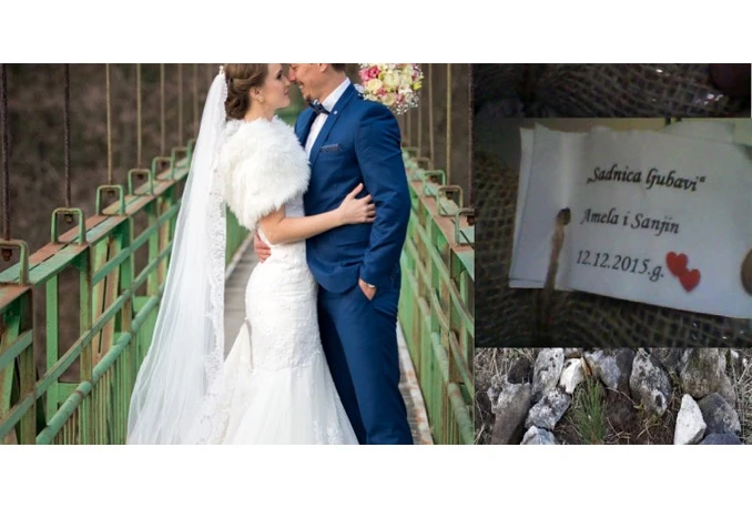 Posadite u ime ljubavi: Mladenci iz Konjica svatove okitili sadnicama Crnog bora