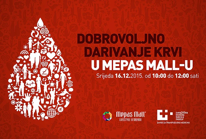 Dobrovoljno darivanje krvi u Mepas Mallu