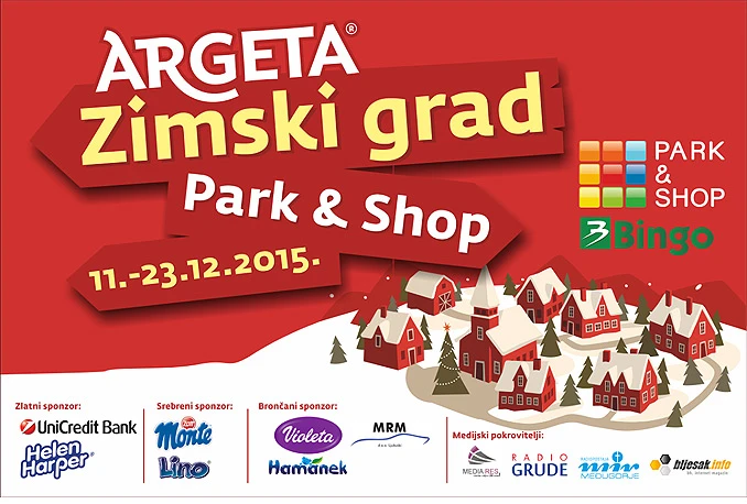 Božićna čarolija Vas očekuje u 'Argeta Zimskom gradu' Bingo - Park&Shopa