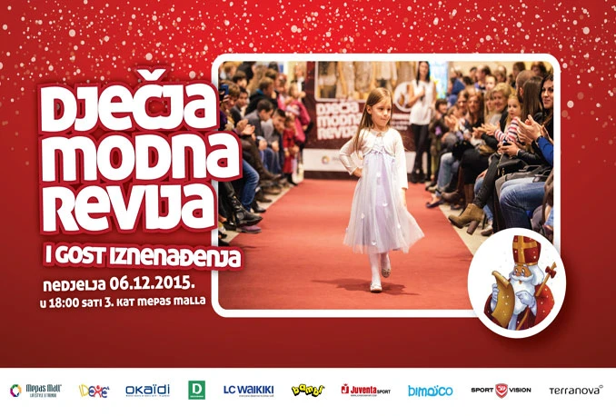 Dječja modna revija i druženje sa svetim Nikolom u Mepas Mallu