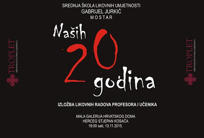 Najavljujemo izložbu učenika i profesora Srednje škole likovnih umjetnosti Gabrijela Jurkića
