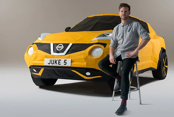Napravio Nissan Juke od papira - u prirodnoj veličini