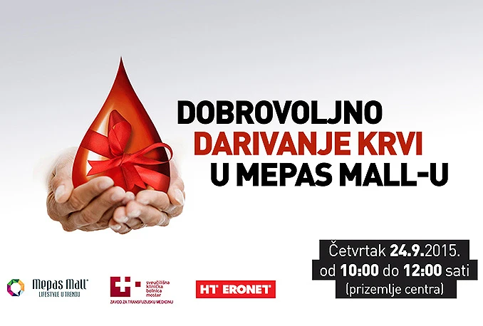 Dobrovoljno darivanje krvi u Mepas Mallu
