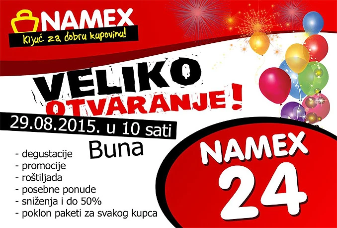 Dođite i uvjerite se da je Namex ključ za dobru kupnju