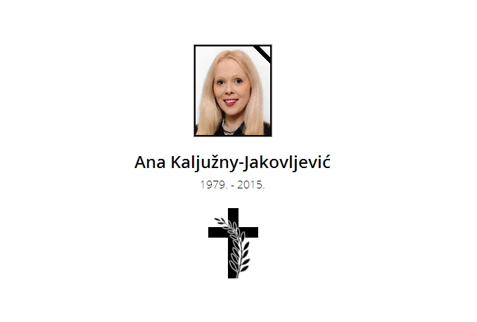 Preminula Ana Kaljužny – Jakovljević
