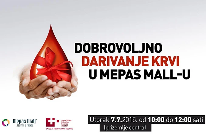 Dobrovoljno darivanje krvi u Mepas Mallu