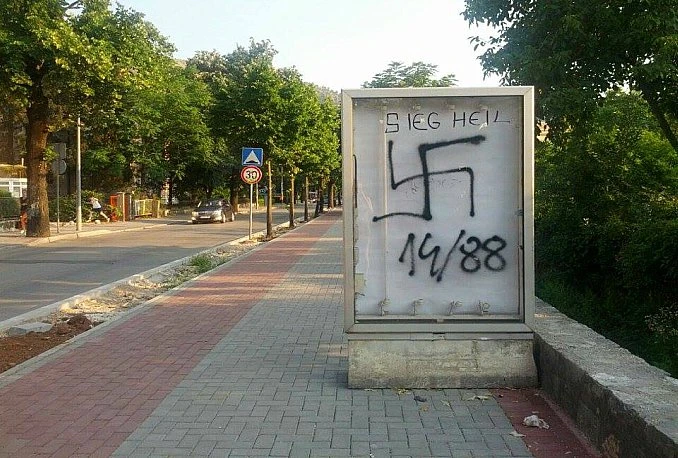 U Mostaru osvanula nacistička obilježja