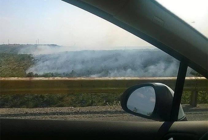 Požar koji je izbio u Miljkovićima prijetio kućama