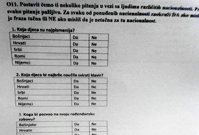 Odgovor na anketu: Neupitna superiornost moje nacije