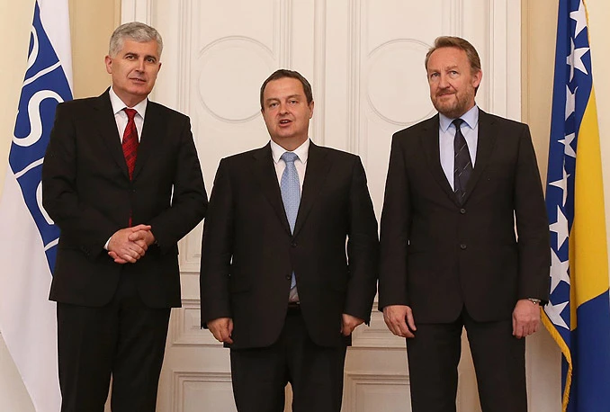 Ivica Dačić kod Čovića i Izetbegovića u Sarajevu