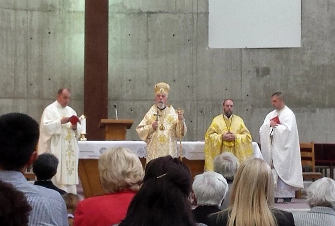 Grkokatolički biskup Kekić služio liturgiju u Katedrali i crkvi sv. Petra i Pavla