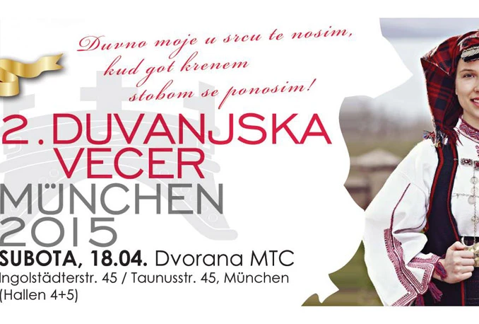 Bogat program za Duvanjsku večer u Munchenu