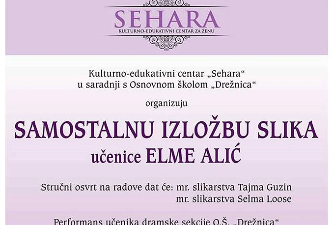U Mostaru izložba četrnaestogodišnje djevojčice