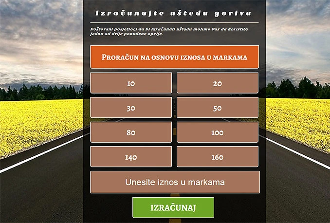 Pronađite najjeftiniju crpku u blizini
