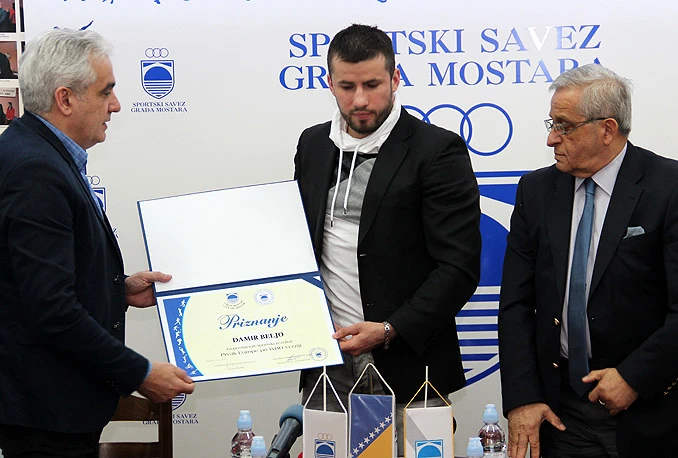 Bešlić i Šišić ugostili Damira Belju: "Mostar i BiH ponosni su na tebe!"