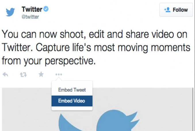 Od sada Twitter video možete dijeliti i na web stranicama uz "embed" funkciju