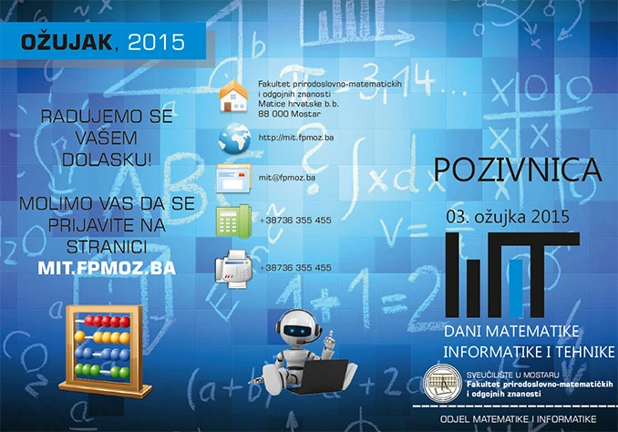 Dan matematike, informatike i tehnike na Fakultetu prirodoslovno-matematičkih i odgojnih Znanosti