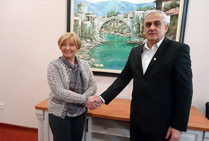 Bešlić predsjednicu Ustavnog suda upoznao sa stanjem u Mostaru