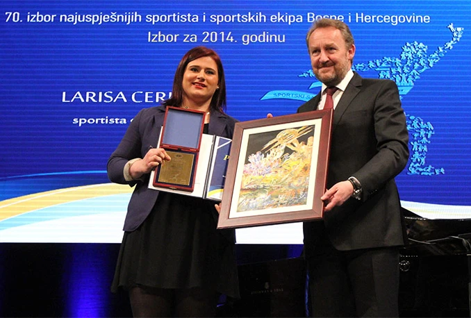 Larisa Cerić proglašena sportašicom 2014. godine u BiH