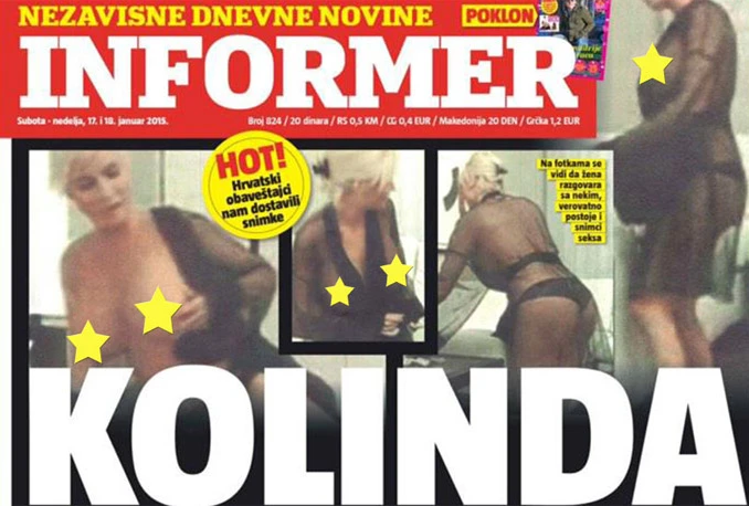 Srbi se prosuli: Pisali o Kolindi, a skinuli glumicu 'za odrasle'