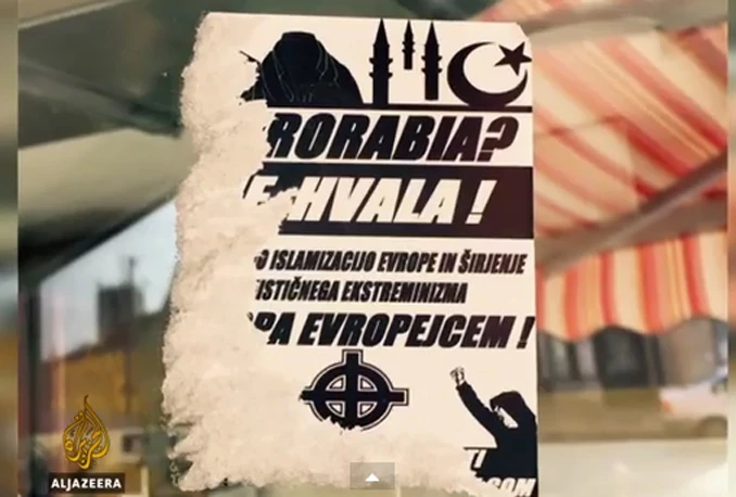 Muslimanima u Ljubljani na vratima osvanule naljepnice sa uvredljivim natpisima