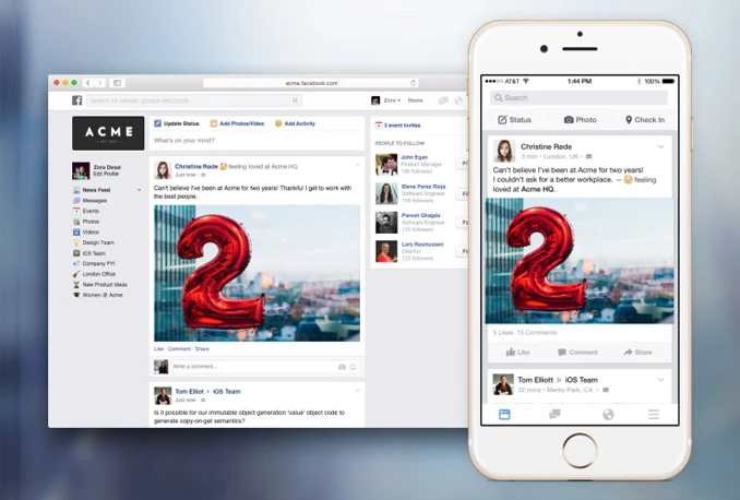 Work App – Facebook kompanijama nudi alternativu mailu