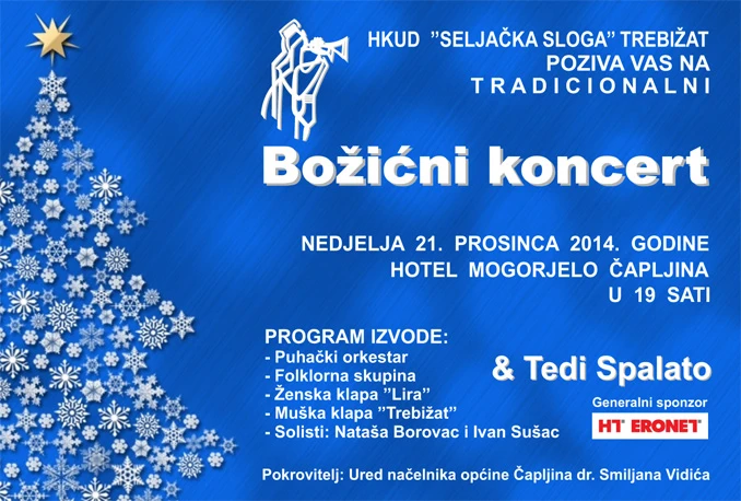 Veličanstven koncert HKUD-a ''Seljačka sloga'' Trebižat 21. prosinca.