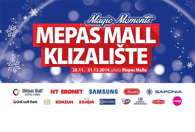 Magic Moments klizalište na platou Mepas Malla
