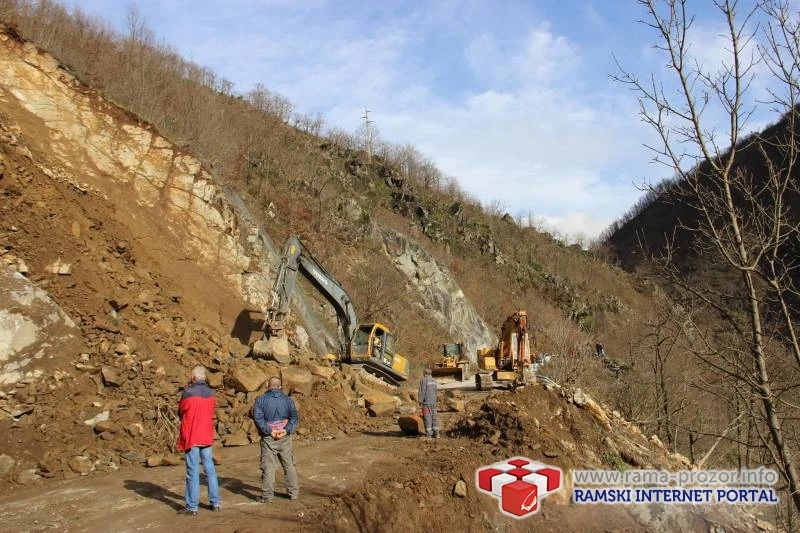 I dalje traju radovi na deblokadi ceste Prozor- Jablanica