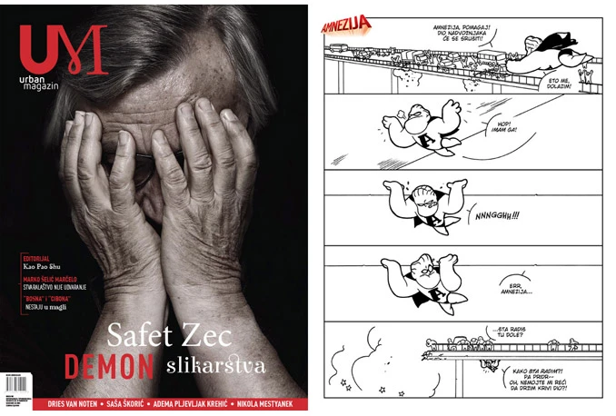 Strip "Amnezija" na stranicama Urban Magazina