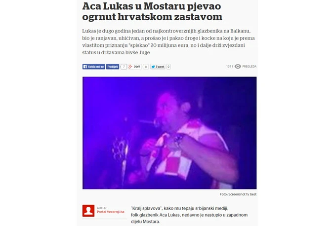 Večernjak Lukasov 'skandal' iz Beča premjestio u Mostar