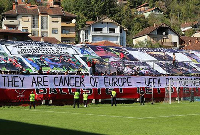 Albanska poruka Uefi: Srbi su tumor Europe!