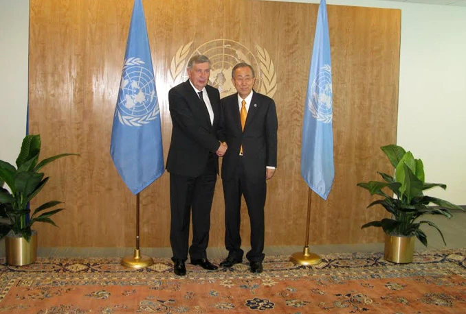 Susret Radmanović-Ki Moon: Potpora fondu za izgradnju mira