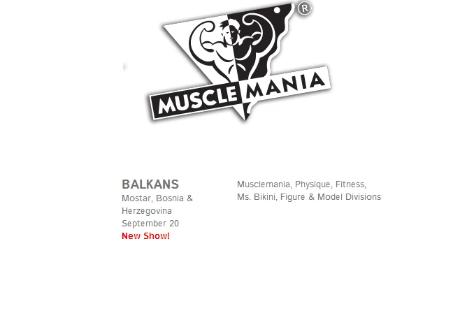 Musclemania dolazi u Mostar: 1. balkansko prvenstvo u natural bodybuildingu i fitnessu